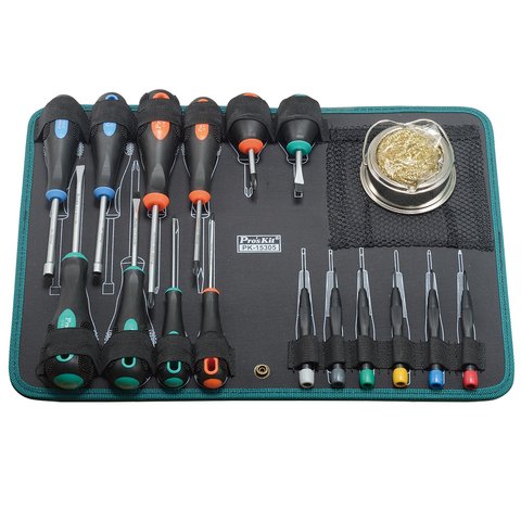Набор инструментов  Pro'sKit PK-15305B для электромонтажа Превью 2