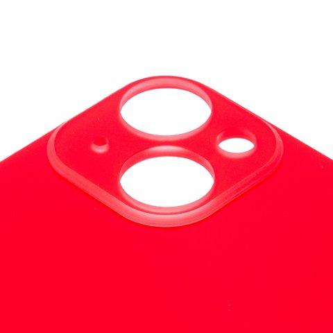Задняя панель корпуса для iPhone 14, красная, не нужно снимать стекло камеры, big hole Превью 1