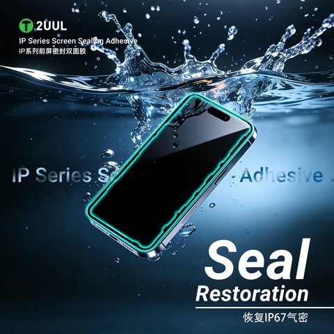 Стикер дисплея 2UUL SA15P для Apple iPhone 15 Pro, 5 шт., adhesive Превью 4