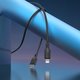 USB кабель Borofone BX113, USB тип-C, Lightning, 100 см, 27 Вт, чорний, #6941991115370 Прев'ю 2