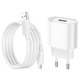 Mains Charger Hoco C109A, (18 W, Quick Charge, white, with micro-USB cable Type-B, 1 output) #6931474784827 Preview 1
