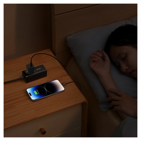 Mains Charger Baseus GaN5 mini, (20 W, Fast Charge, black, 1 output) #CCGN050101 Preview 2