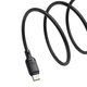 Cable USB Baseus Silky, 2xUSB tipo-C, 200 cm, 100 W, negro, de silicona, #P10377704113-01 Vista previa  1