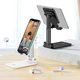 Holder Hoco PH29A, (black, sliding, portable, folded, desktop, plastic, metal) #6931474733900 Preview 1
