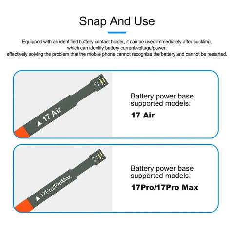 Power Supply Test Cable Sunshine SS-908H compatible with Apple iPhone 17 Air, iPhone 17 Pro, iPhone 17 Pro Max Preview 2