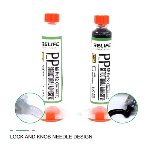 Adhesivo RELIFE RL-035A, poliuretano, transparente, para pegar tapas traseras, para marcos de pantalla, 30 ml Vista previa  1