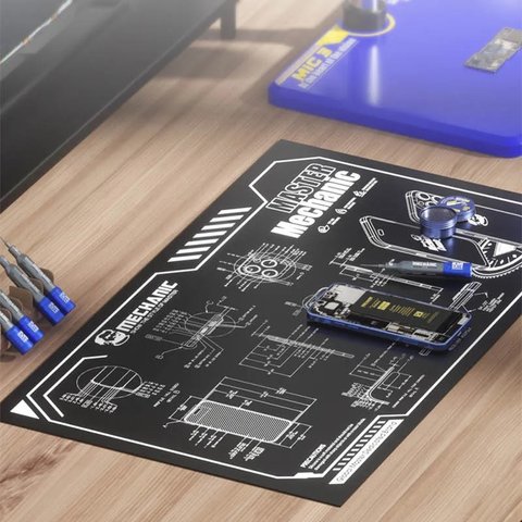 Alfombrilla aislante Mechanic V78, resistente al calor, resistente a las manchas, 600 mm, 350 mm Vista previa  5