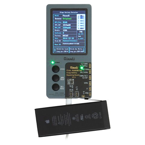 Batería puede usarse con iPhone 8, Li-ion, 3.82 V, 2200 mAh, mayor capacidad, original IC, #616-00357 Vista previa  1