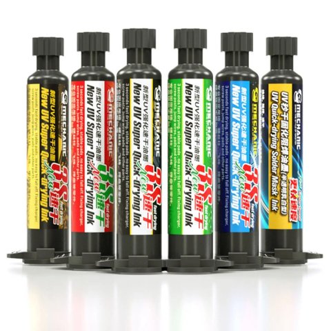 Máscara de soldadura Mechanic SU3, azul, 10 ml, UV Vista previa  2