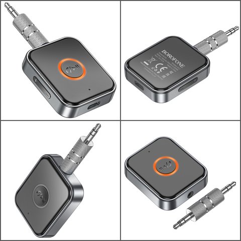 Transmisor FM Borofone BC55, negro, con el botón, USB tipo C, TRS 3.5 mm, #6941997772225 Vista previa  1