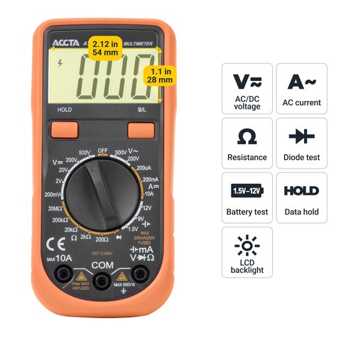 Цифровой мультиметр Accta AT-201 Превью 6