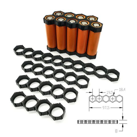 Кріплення для акумуляторів 18650, сота, 1x5 Прев'ю 2