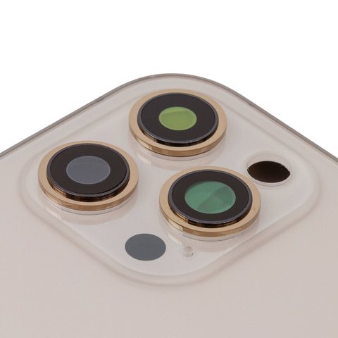 Корпус для iPhone 12 Pro Max, золотистый, с держателем SIM-карты, с боковыми кнопками, gold Превью 1