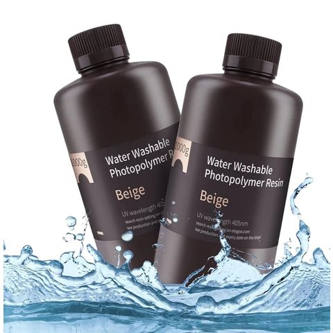 Фотополимерная смола для 3D-принтера ELEGOO Beige (водосмываемая), 1 кг Превью 8