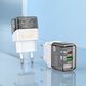 Сетевое зарядное устройство Borofone BA80A, 20 Вт, Quick Charge, Power Delivery (PD), черный, прозрачный, 2 порта, #6941991105159 Превью 1