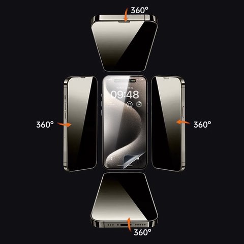 Гідрогелева плівка Sunshine SS-075FS, Anti-Peeping, 180 мм, 120 мм, 25 шт., 360° Прев'ю 4