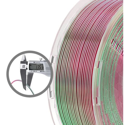 Філамент для 3D-принтера ELEGOO PLA Silk Green Red, 1 кг Прев'ю 2